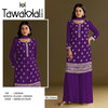 Tawakkal 1314 Heavy Chinon With Embroidery Work Top With Sharara Dupatta Wholesale In India